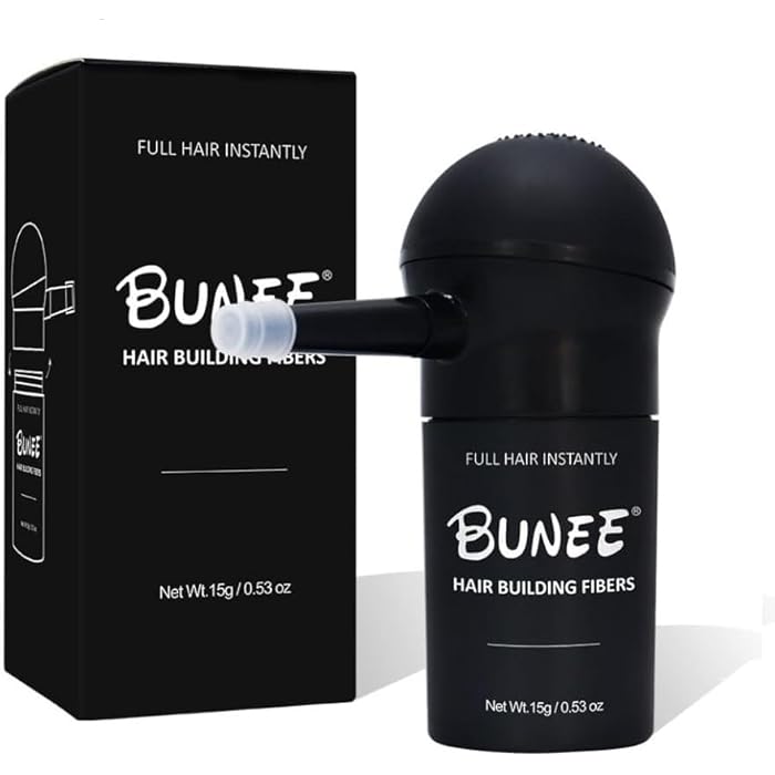 Hair Building Fiber Spray 15g - Bottle Instantly Hides Hair Lack for women & men, 100% Natural, Artificial Colour & Chemical Free, Styling Kit for Daily use - Image 1